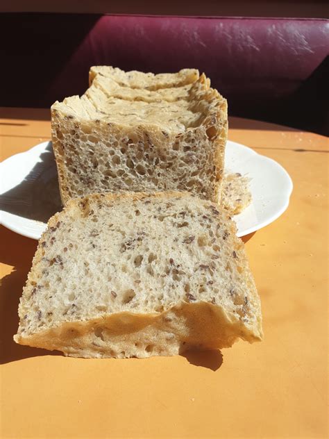 Bread machine sourdough with no yeast, kneaded, risen and baked in the breadmaker. : r/Sourdough