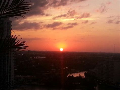 5pm sunset in January from the balcony. | Sunset, Outdoor, Celestial