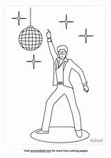 Disco Coloring Pages For Kids Sketch Page sketch template