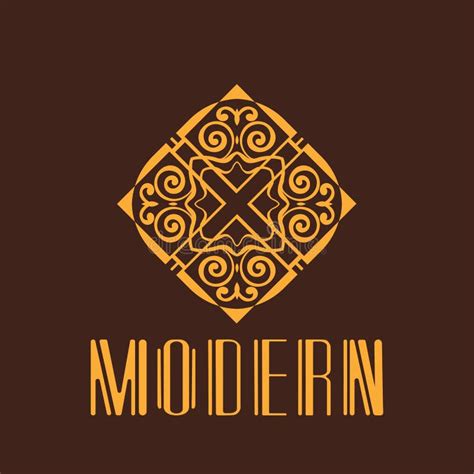 Modern Art Deco Logo stock vector. Illustration of banner - 145582067