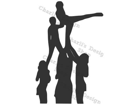 Cheerleading Clipart Stunt