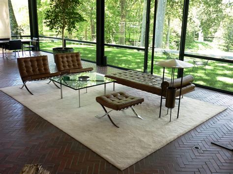 Philip Johnson Glass House JUN2012 int 1 | The furniture is … | Flickr