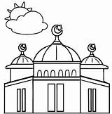 Mosque Dome Coloring Page  Islamic Kids Activities Sun coloring pages sketch template