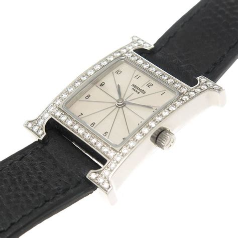 Hermes Ladies Stainless Steel "H" Quartz Wristwatch at 1stDibs