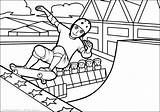Skateboarding Coloring Pages sketch template