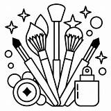 Cosmetic Element Outline For coloring pages Cosmetics Easy Coloring  sketch template
