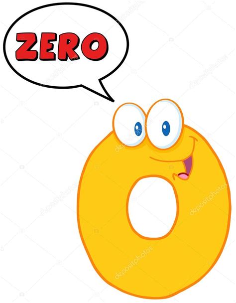 Number Zero Funny Cartoon Character ⬇ Stock Photo, Image by © HitToon #12493263