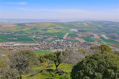 Views of the Jezreel Valley from the Mount Precipice, Nazareth, Lower Galilee, Israel Stock ...