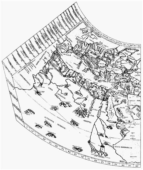 Ptolemy Geographia Painting by Granger