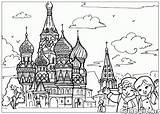 Coloring Page  St Basils Cathedral sketch template