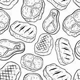 Steak Coloring Pages sketch template