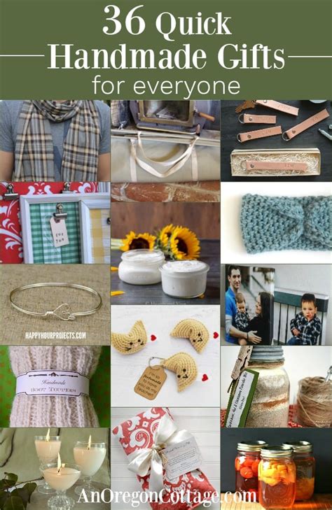 36 Quick Handmade Gift Ideas: Food, Crafts, Home, Family & Bath - An Oregon Cottage