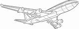 747 Airplane Coloring Pages sketch template
