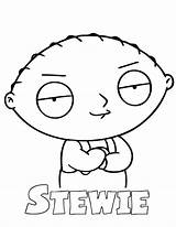 Stewie Griffin Coloring Page sketch template