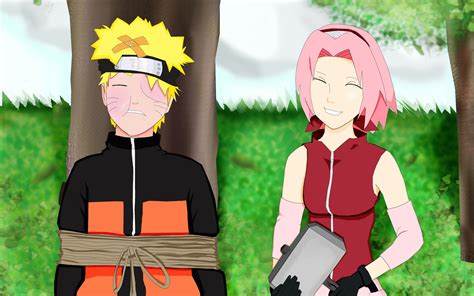 Sakura Haruno and Naruto Uzumaki in Naruto wallpaper - Anime wallpapers ...