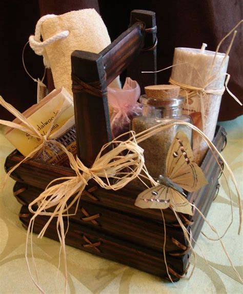 Create personalized gift baskets such as this one, themed according to your recipient's taste ...