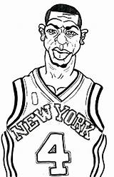 NBA New York Knick Coloring Page  Color Luna Nba sketch template