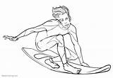 Surfboard Coloring Pages Summer Water Sports Surfing  Free Printable sketch template