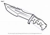 Knife Coloring Pages Sketch Page sketch template