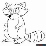 Raccoon Coloring Page sketch template