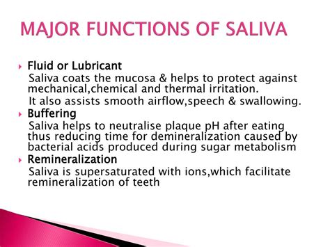 PPT - SALIVA PowerPoint Presentation, free download - ID:973318