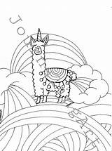 Llamacorn Coloring Pages At GetColoringscom  Free Printable Colorings sketch template