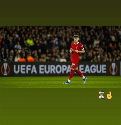 Ben Doak's Instagram Story : r/LiverpoolFC