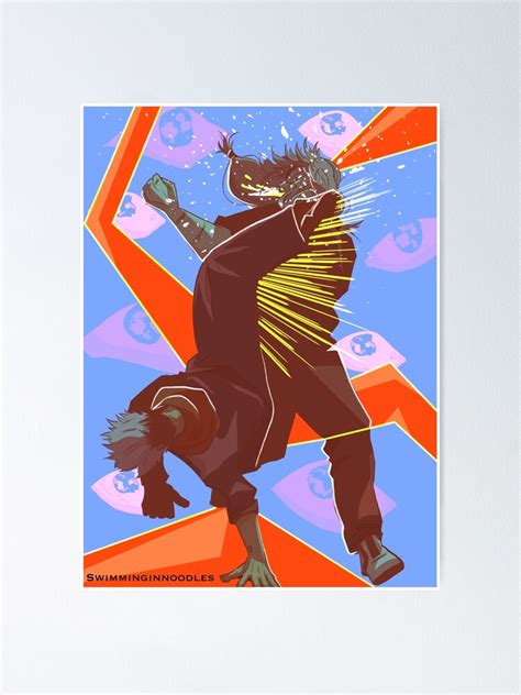 "Manji Kick! [Jujutsu Kaisen]" Poster for Sale by NoodlesInk | Redbubble