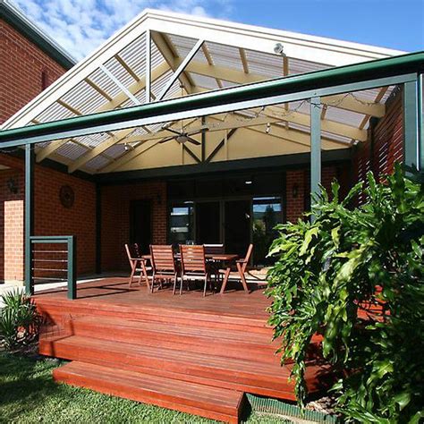 Softwoods 3.6 x 4.3m Suntuf Standard Gable Roof Pergola Kit