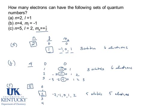 homework and exercises - Calculating with quantum numbers and shape of ...