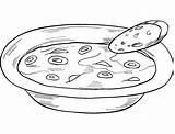 Bowl Of Soup coloring page  ColouringPages sketch template