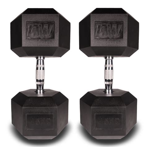 45 kg Dumbbells Pair - Comfortable Grip | Factory Weights