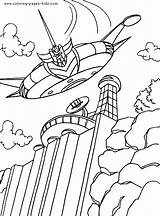 Goldorak color Page  Coloring Pages For Kids Cartoon Characters sketch template