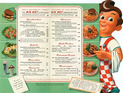 Good eats! | Vintage menu, Big boy menu, Big boy restaurants