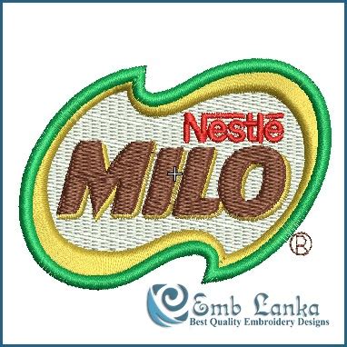 Milo Logo Embroidery Design - Emblanka