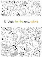 Herbs And Spices Printable Coloring Pages Sketch Page sketch template