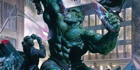 Hulk Crushes the Avengers in Jaw-Dropping New Alex Ross Cover Art