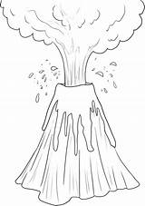 Free Printable Volcano Coloring Pages For Kids sketch template