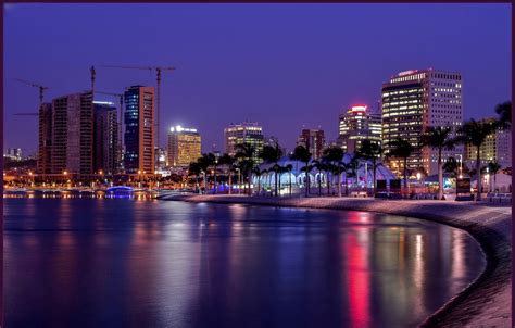 Download Luanda Bay Angola Nighttime Wallpaper | Wallpapers.com