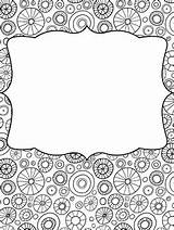 Binder Covers Adult Coloring Book Style EDITABLE By Tied 2 Teaching sketch template