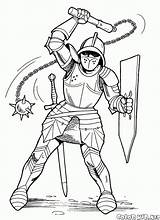 Coloring Pages Chevalier Knight Coloriages Chevaliers Horse Coloriage  sketch template