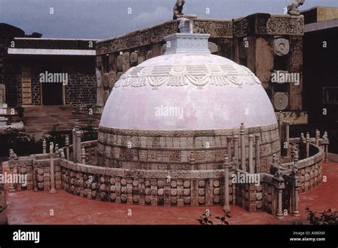 Reconstruction of the Great Stupa, Amaravati. Maha chaitya model Stock ...