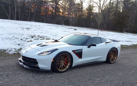 Chevrolet Corvette C7 Stingray White Forgeline AR1 Wheel | Wheel Front