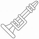 Clarinet coloring page  ColouringPages sketch template