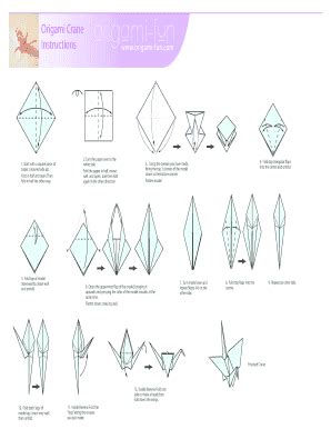 Origami Crane Instructions Pdf - Fill Online, Printable, Fillable ...