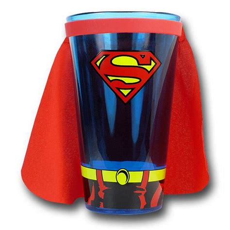 Superman Costume and Cape Pint Glass