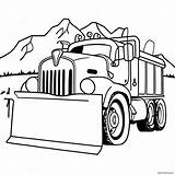 Snow Plow Truck Coloring Page 40992 32910 sketch template