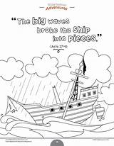 Paul Shipwrecked On Malta Coloring Page Pages sketch template