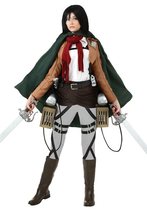 Deluxe Attack on Titan Mikasa Costume - Walmart.com