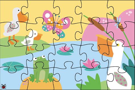 Actividades para Educación Infantil: 6 puzzles de 20 piezas